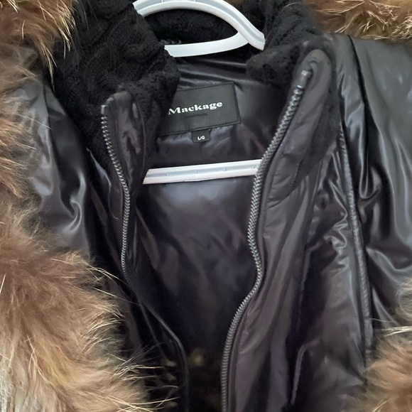 Black Mackage Winter Coat / Black, F LARGE - Picture 3 of 4
